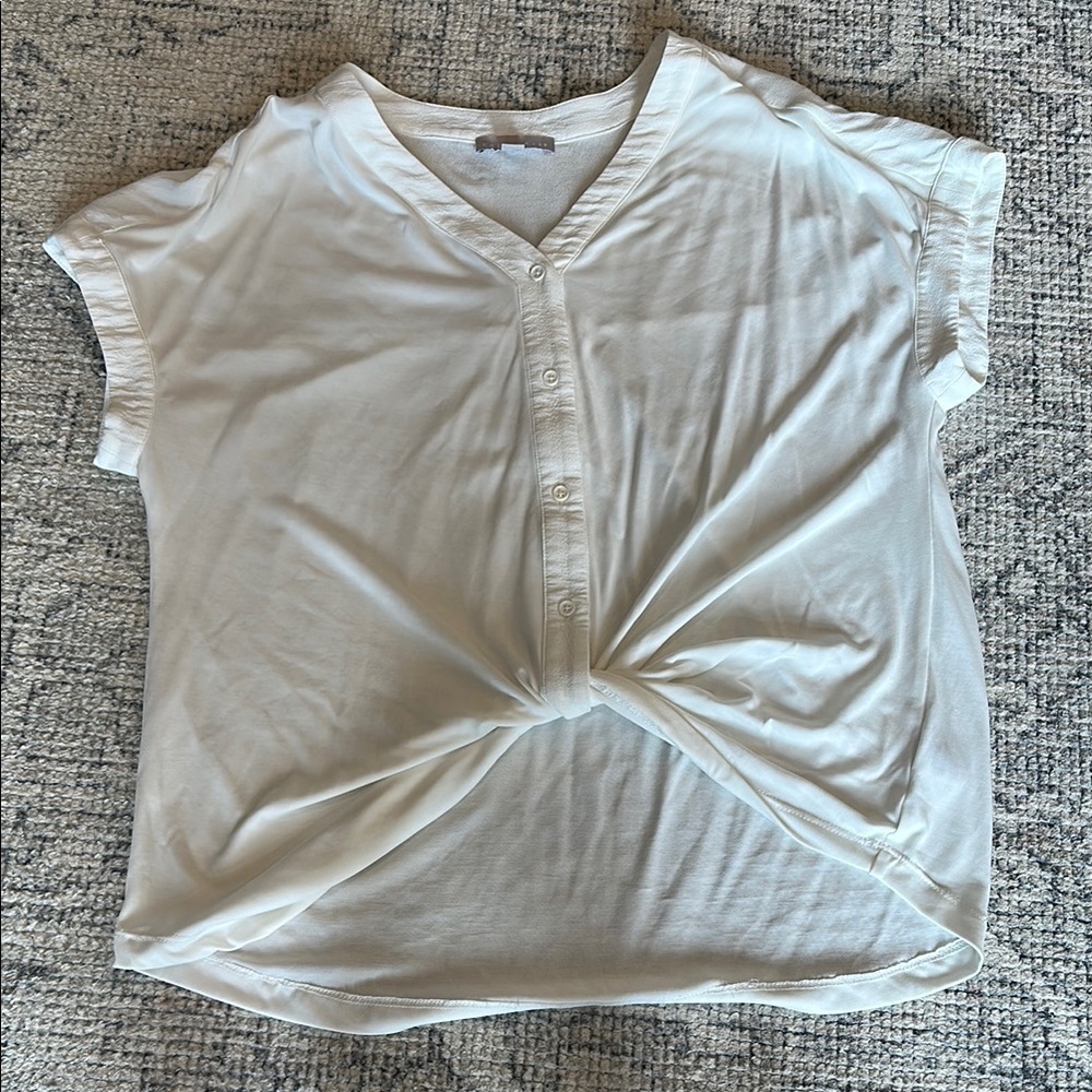 Chelsea28 Cream Button Down Shirt